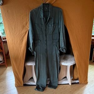 Men's Olive Utility Coverall Jacket - Brand: